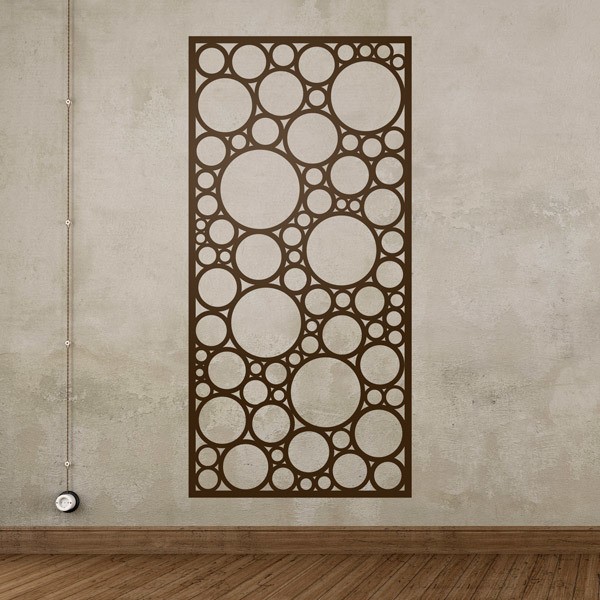 Wall Stickers Abstract Stamped Circles Print