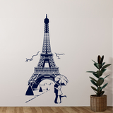 Wall Stickers: Lovers under the Eiffel Tower 2