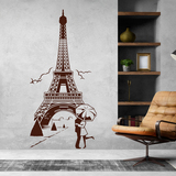 Wall Stickers: Lovers under the Eiffel Tower 3