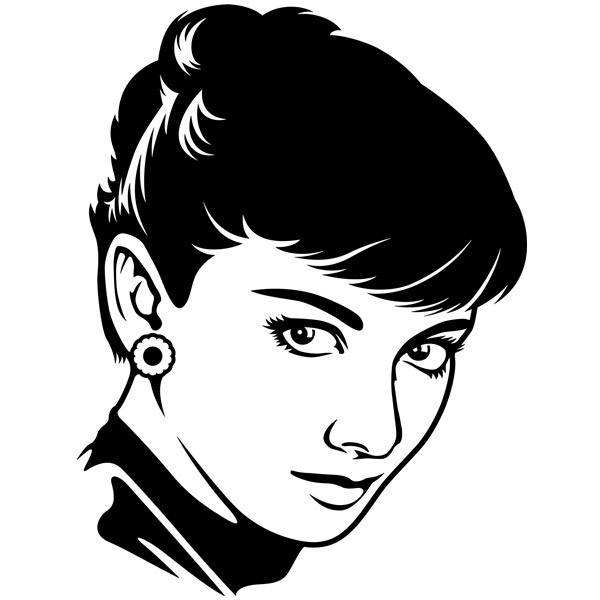 Wall Stickers: The Look of Audrey Hepburn