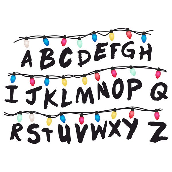 Wall sticker Stranger Things Alphabet