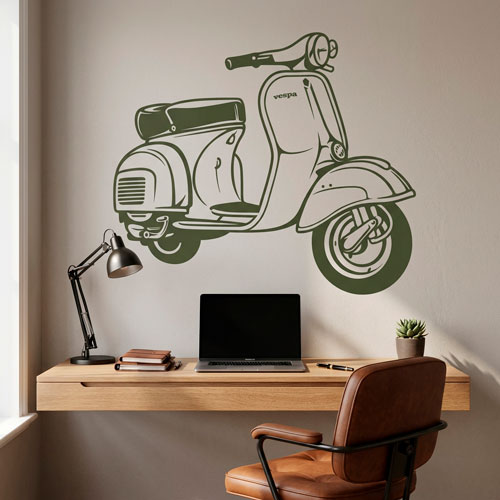 Wall Stickers: Moto Vespa