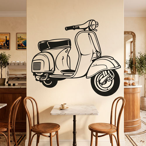 Wall Stickers: Moto Vespa