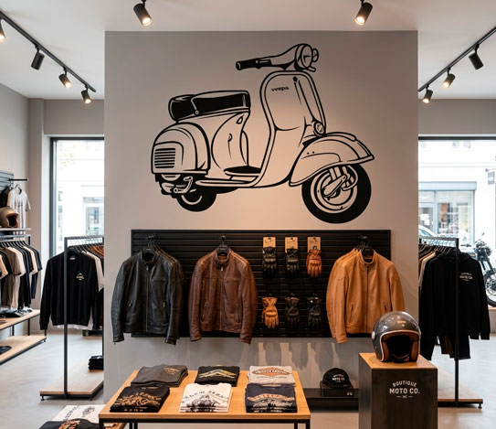 Wall Stickers: Moto Vespa