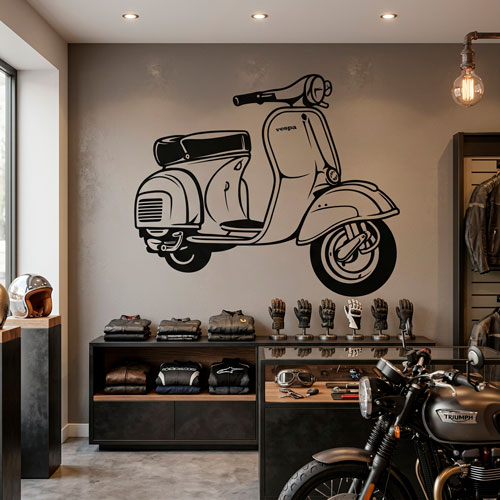 Wall Stickers: Moto Vespa