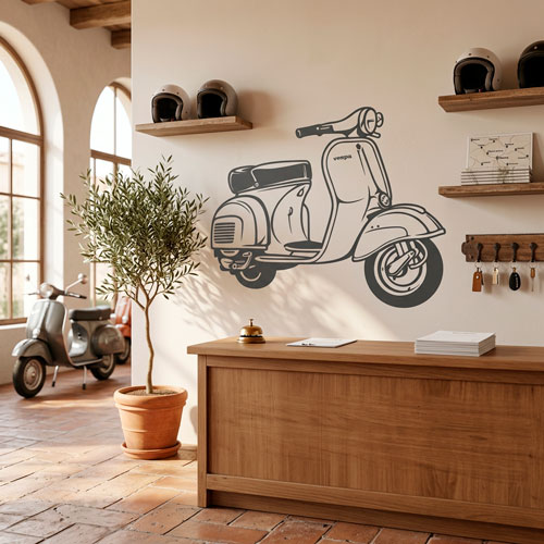 Wall Stickers: Moto Vespa