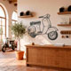 Wall Stickers: Moto Vespa 7