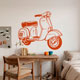 Wall Stickers: Moto Vespa 8