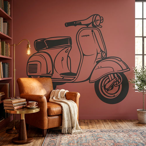 Wall Stickers: Moto Vespa