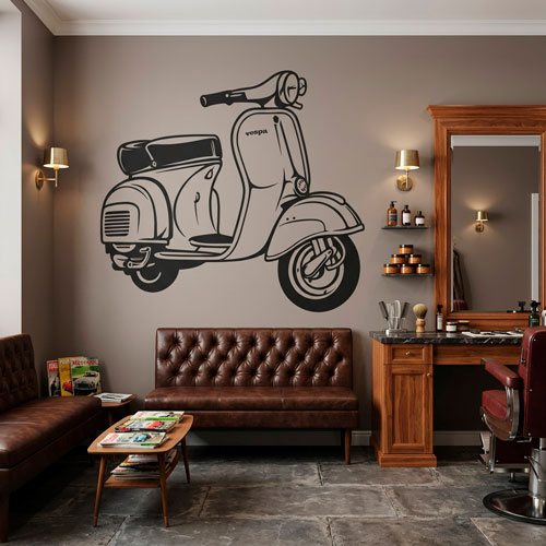 Wall Stickers: Moto Vespa