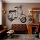 Wall Stickers: Moto Vespa 10