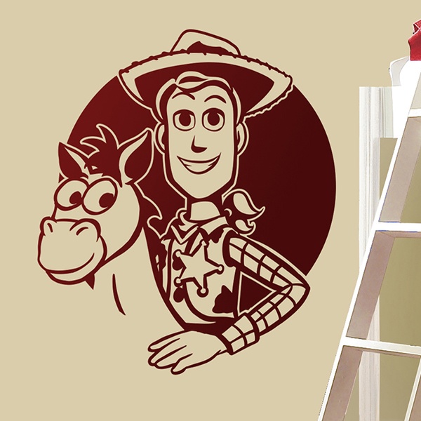 Kids wall sticker Woody and Perdigón, Toy Story
