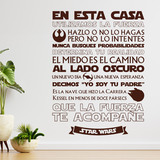 Wall Stickers: En esta Casa - Star Wars 3