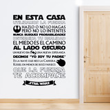 Wall Stickers: En esta Casa - Star Wars 4