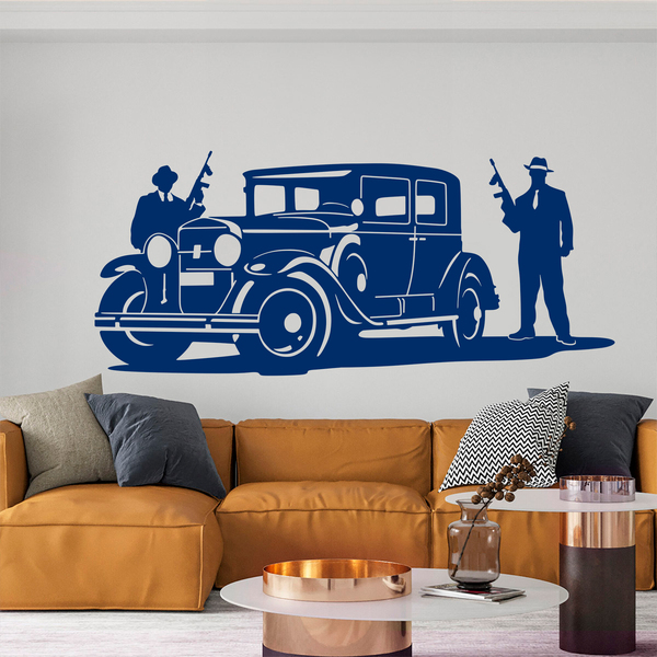 Wall Stickers: Al Capone gangsters and armored Cadillac