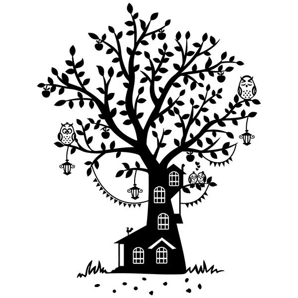 Stickers for Kids: Owl Tree Cottage