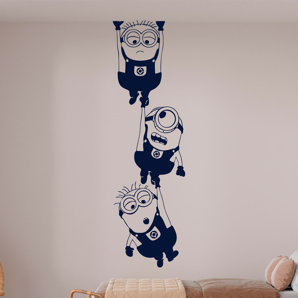 Wall Stickers: Minions hanging