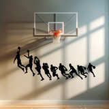 Wall Stickers: Michael Jordan Basket silhouettes 2