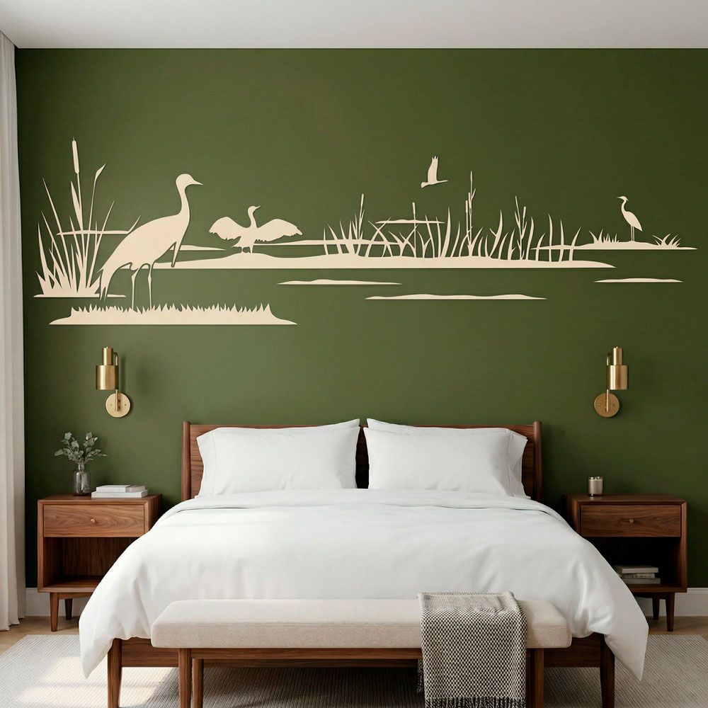Wall Stickers: Ducks on the lake