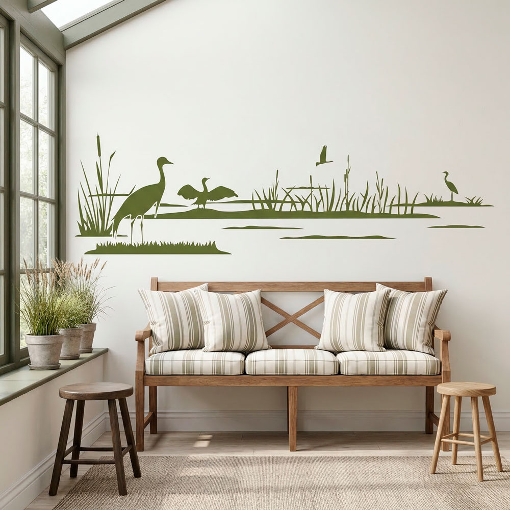 Wall Stickers: Ducks on the lake