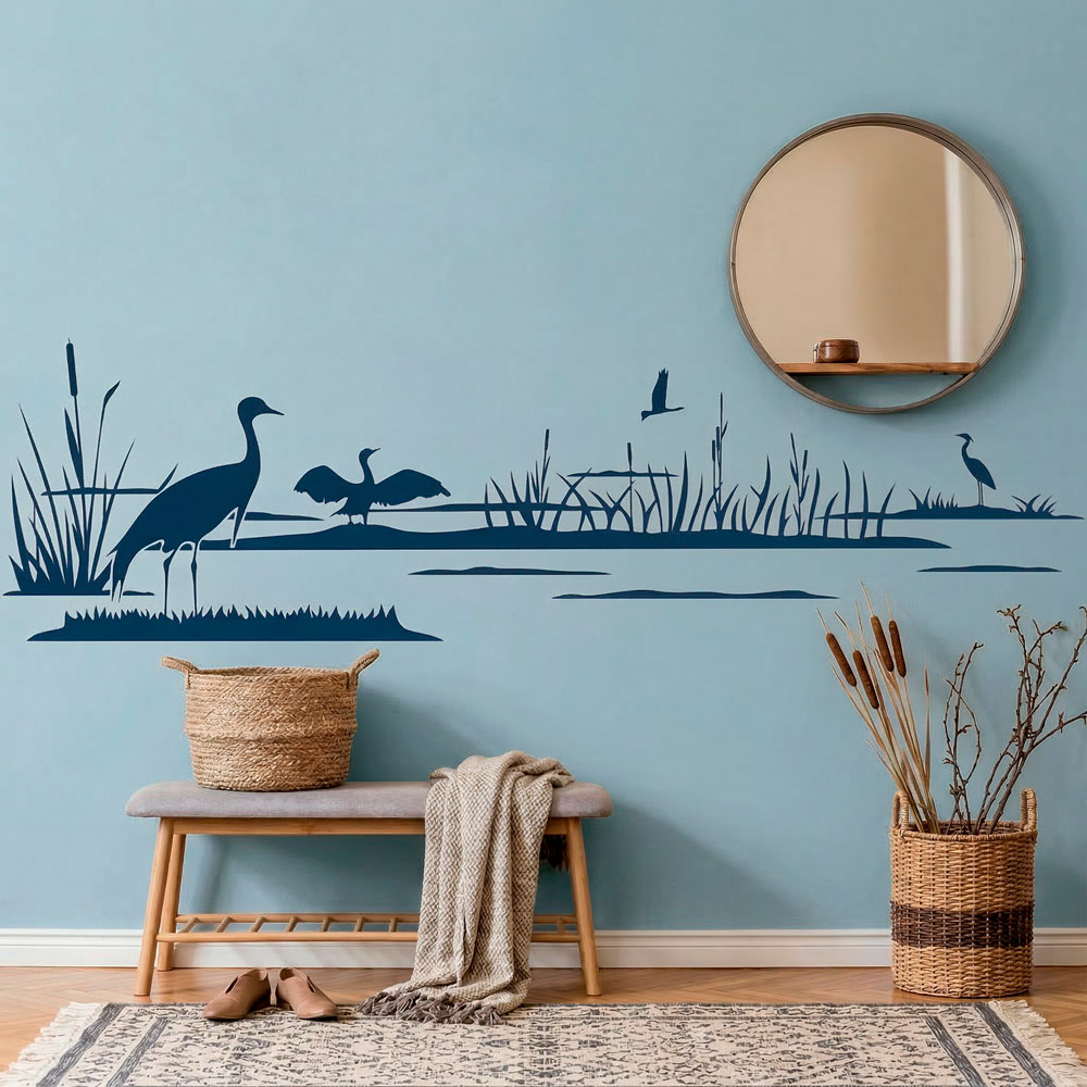 Wall Stickers: Ducks on the lake