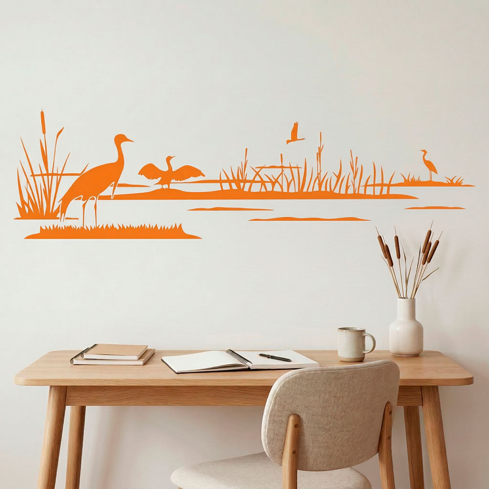 Wall Stickers: Ducks on the lake