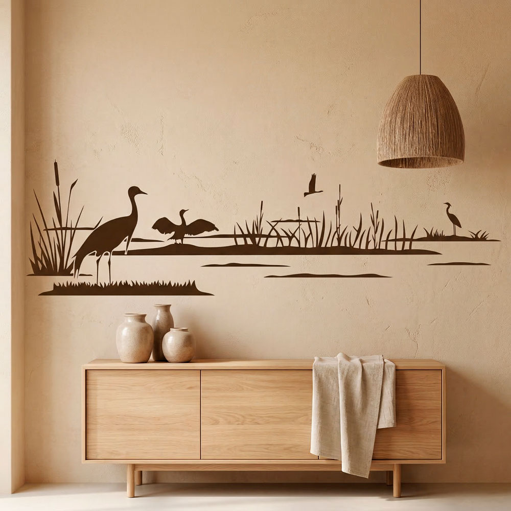 Wall Stickers: Ducks on the lake