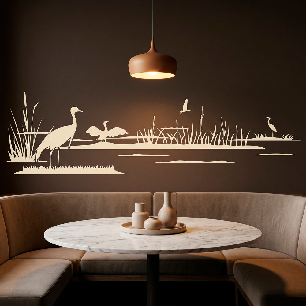 Wall Stickers: Ducks on the lake