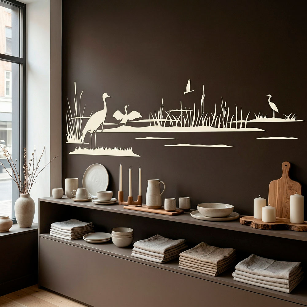 Wall Stickers: Ducks on the lake