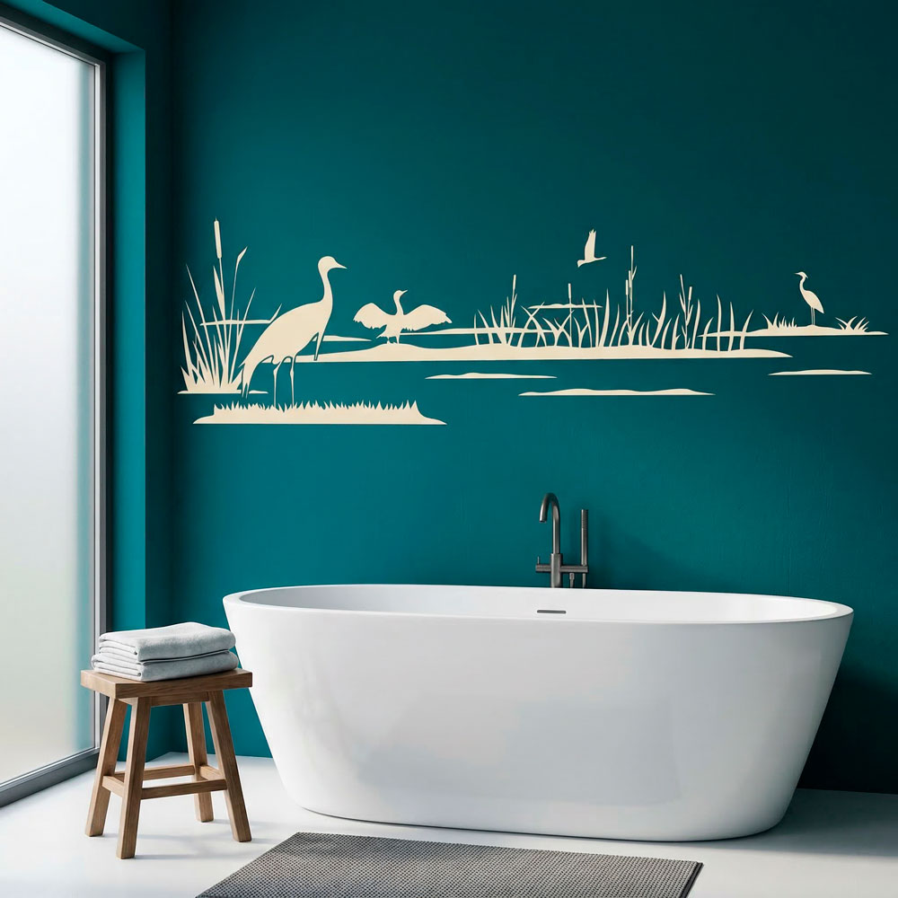 Wall Stickers: Ducks on the lake