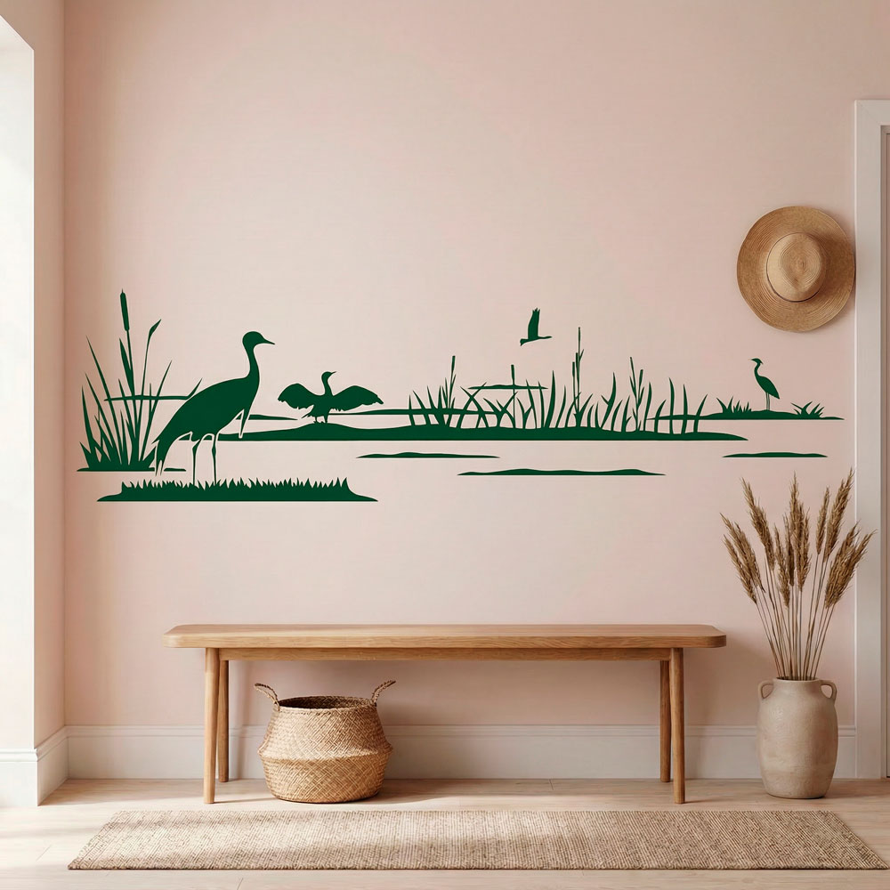 Wall Stickers: Ducks on the lake