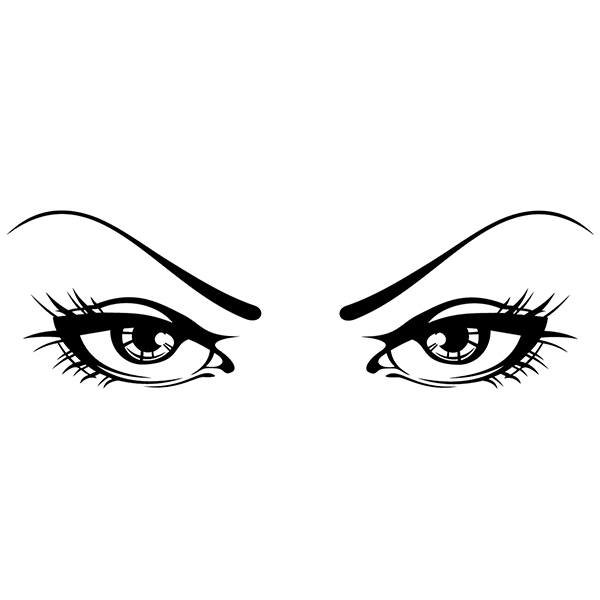 Wall Stickers: Woman eyes