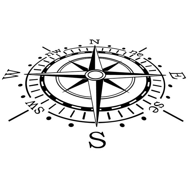 Wall Stickers: Compass rose