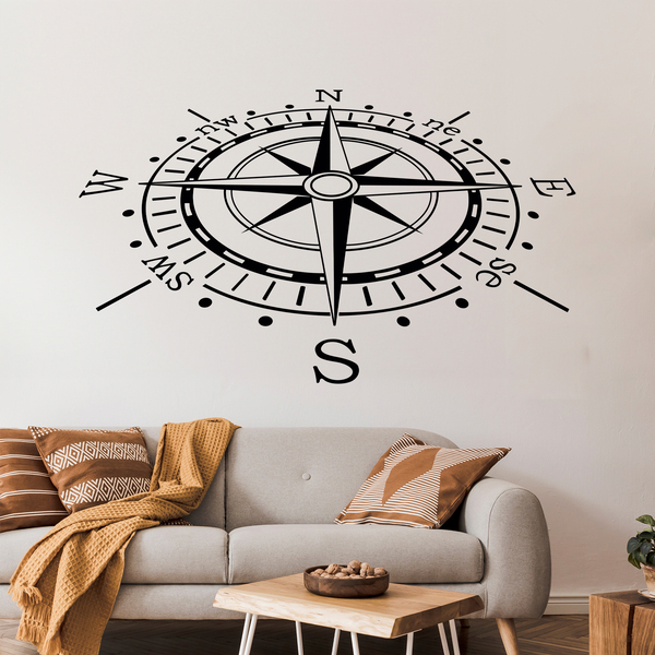 Wall Stickers: Compass rose