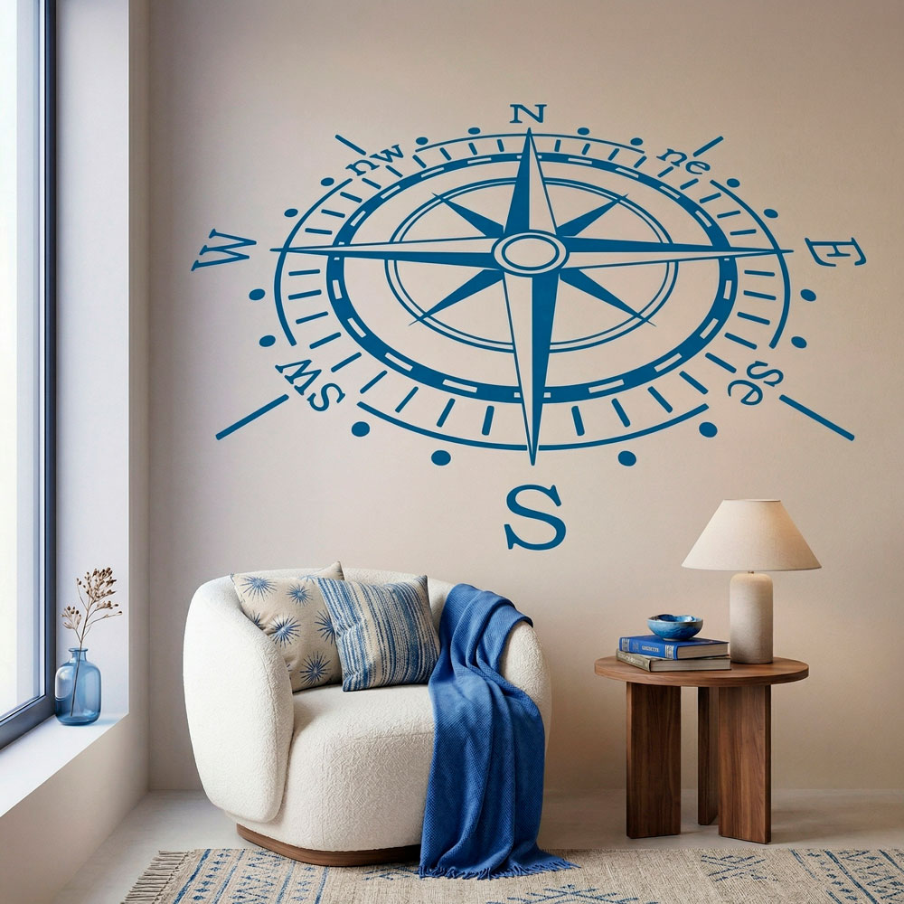 Wall Stickers: Compass Rose