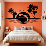 Wall Stickers: Skyline Dolphins 7