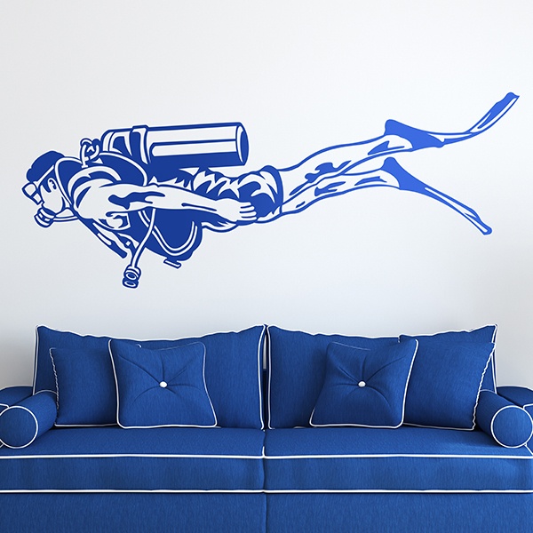 Wall Stickers: Diver with Full Gear