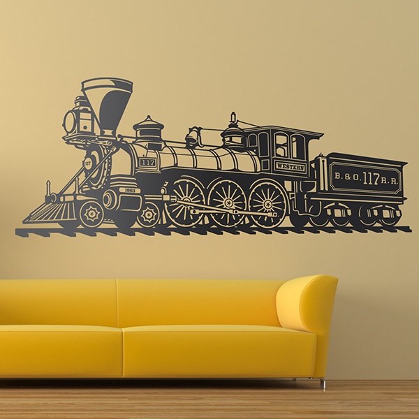 Wall Stickers: Old train