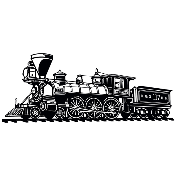 Wall Stickers: Old train