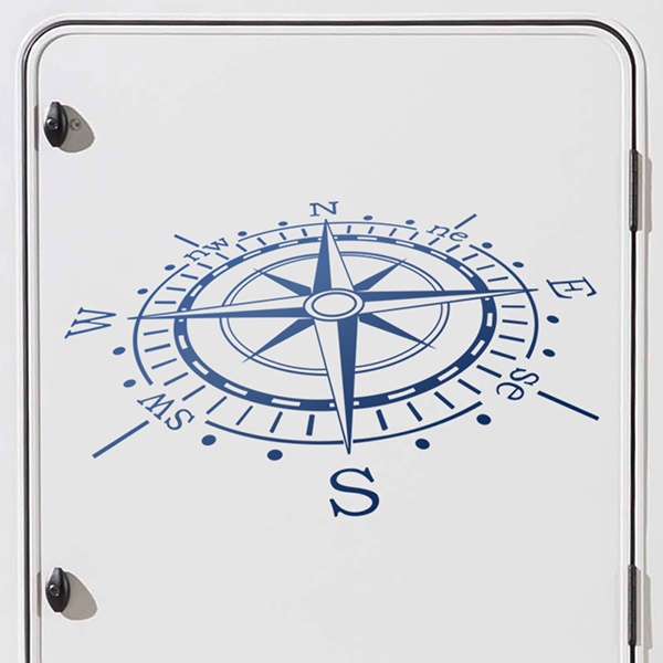 Car & Motorbike Stickers: Nautical Rose