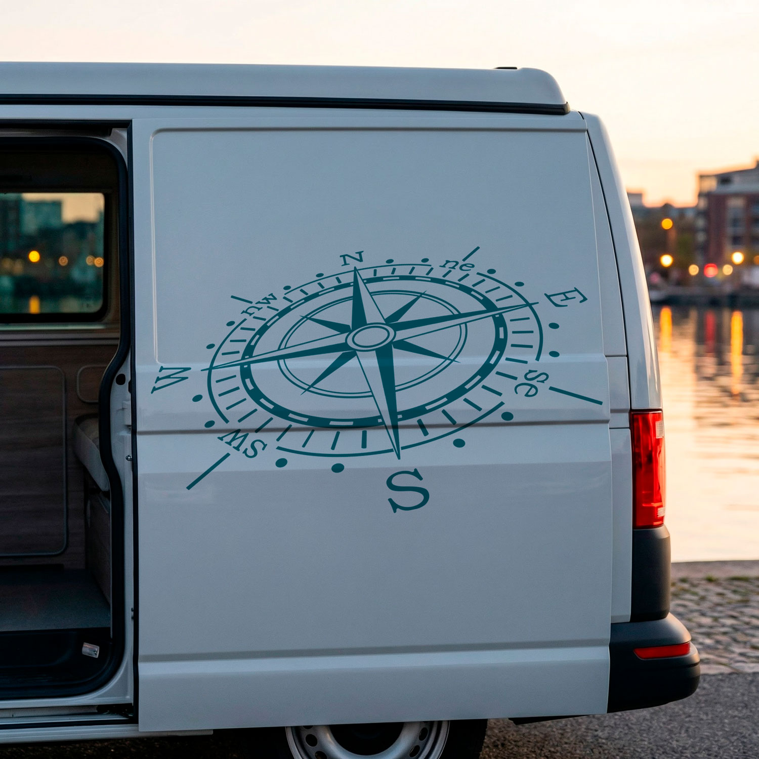 Camper van decals: Nautical Rose