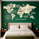 Wall Stickers: Map Mundi Oceans and Continents in spanish 11