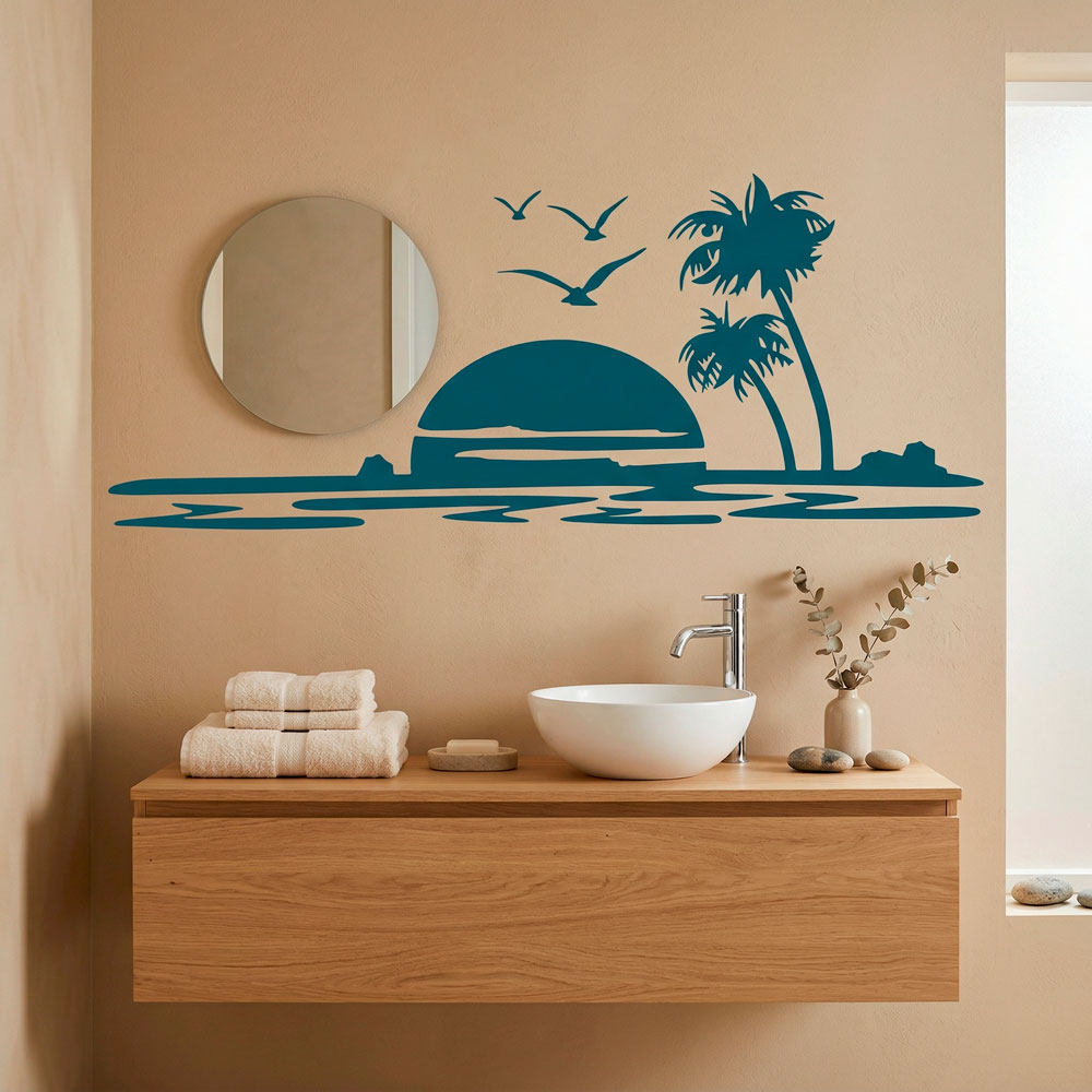 Wall Stickers: Sunset in paradise