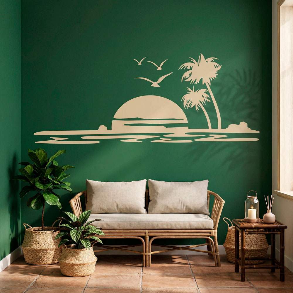 Wall Stickers: Sunset in paradise