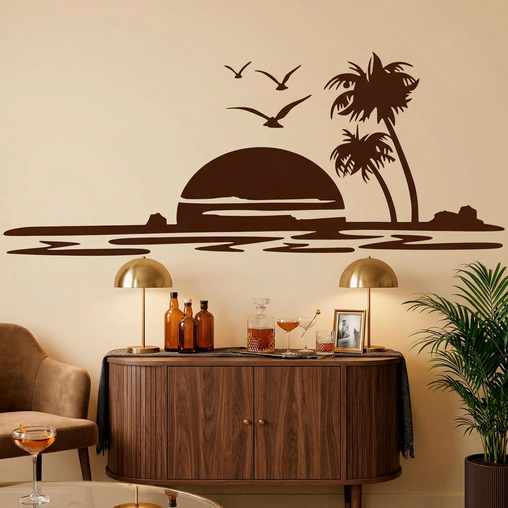 Wall Stickers: Sunset in paradise