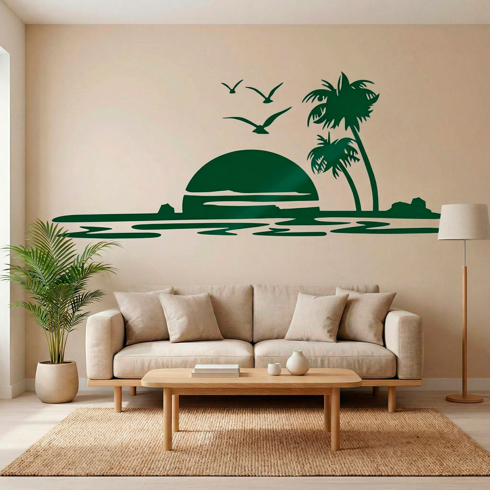 Wall Stickers: Sunset in paradise