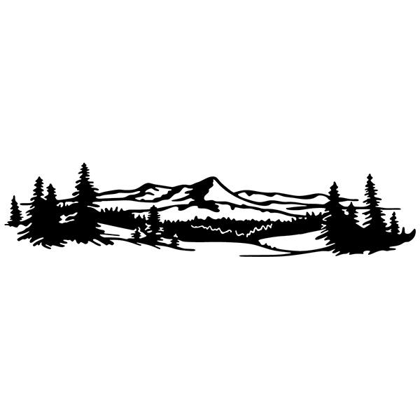 Wall Stickers: Mountainous landscape