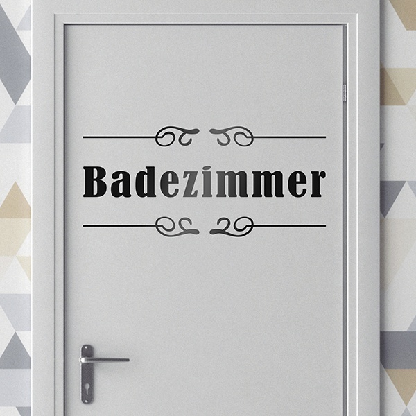 Wall Stickers: Signaling - Badezimmer