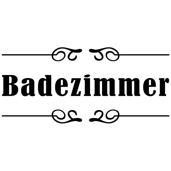 Wall Stickers: Signaling - Badezimmer