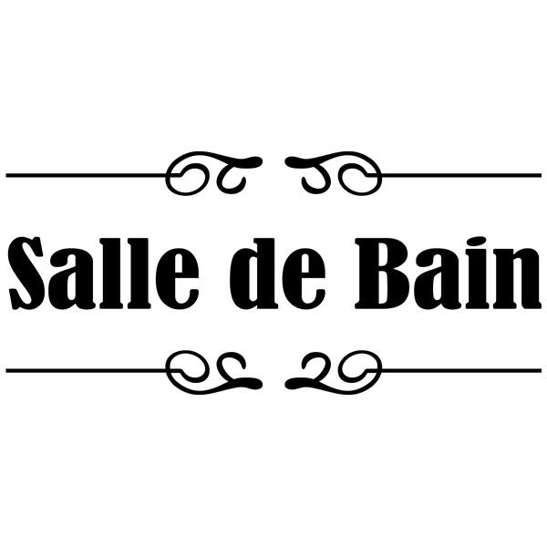 Sticker Logo Salle de bain - Autocollant Logo Salle de bain